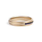 Cornice Band / Pave Round Sapphires