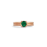 Franklin Ring Round Emerald 0.5ct