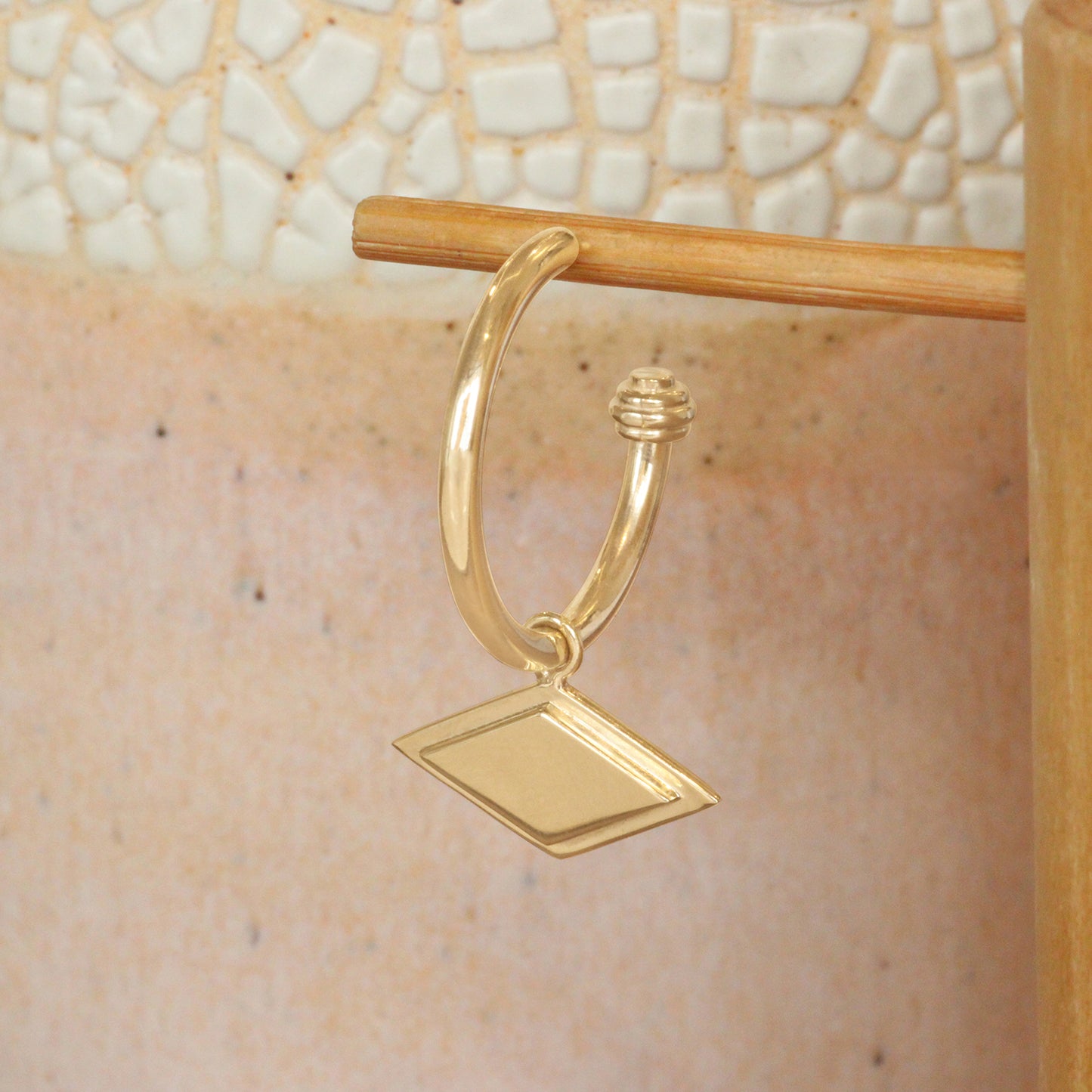 Step Frame Charm / Diamond