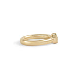 Side view of Dobbin Ring Emerald Cut Sapphire 0.75ct by Goldpoint Jewelry