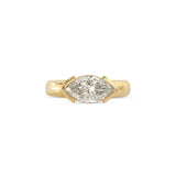 Front view of Dobbin Ring Marquise Lab Diamond 1.54ct by Goldpoint Jewelry