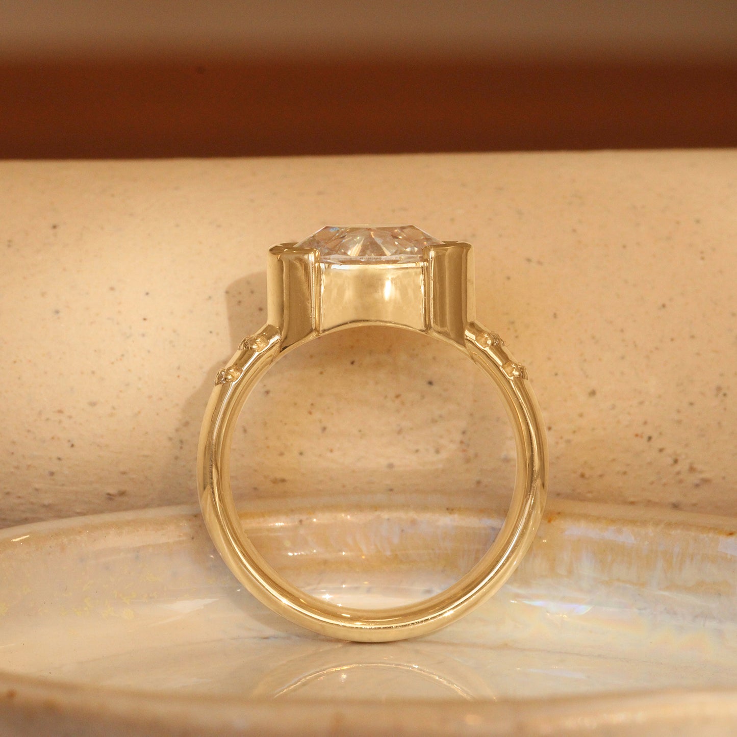 Dobbin Ring Oval Old Mine Lab Diamond 2.13ct