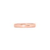 Front view of Dome Band 3mm in 18k Rose Gold by Goldpoint