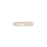 Front view of Dome Band 3mm in 18k White Gold by Goldpoint