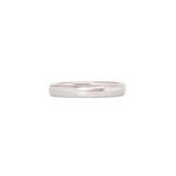 Front view of Dome Band 3mm in Platinum by Goldpoint