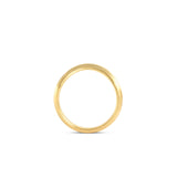 Side profile view of Duo Band Deep Curve / in 14k Yellow Gold by Goldpoint Jewelry