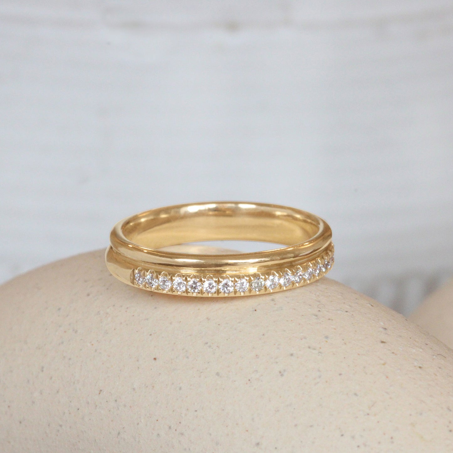 Duo Spacer Band + Lab Diamonds