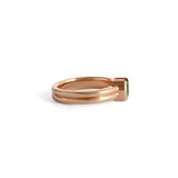 Franklin Ring Round Emerald 0.5ct