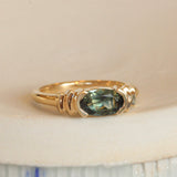 Lifestyle front view of Kent Ring Oval Sapphire 0.97ct by Goldpoint