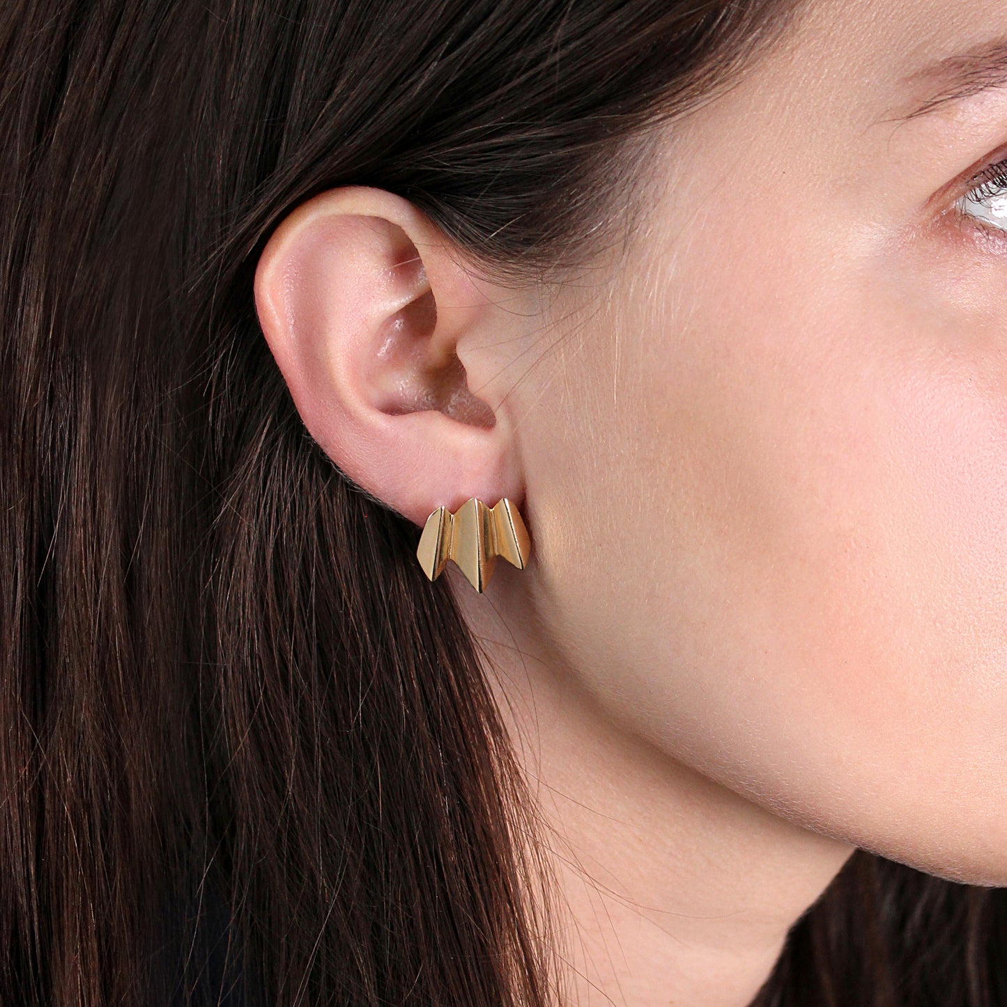 Edge Earrings / Large by Goldpoint