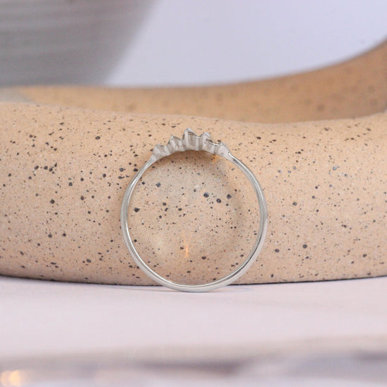 edge ring white gold small everyday ring 