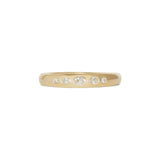 Ellipse Band 4mm / Flush Oval Round Natural Diamonds in Yellow Gold