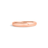 Front view of Ellipse Band 3mm in 14k Rose Gold