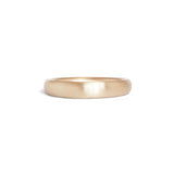 Front view of Ellipse Band 3mm in 14k Yellow Gold with matte finish