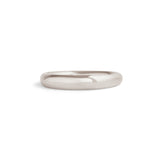 Front view of Ellipse Band 3mm in Platinum