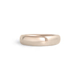 Front view of Ellipse Band 4mm in 14k White Gold by Goldpoint