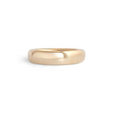 Front view of Ellipse Band 4mm in 14k Yellow Gold