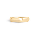 Front view of Ellipse Band 4mm in 18k Yellow Gold