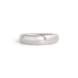 Front view of Ellipse Band 4mm in Platinum by Goldpoint