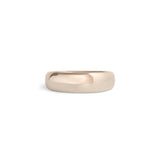 Front view of Ellipse Band 5mm in 14k White Gold