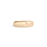 Front view of Ellipse Band 5mm in 14k Yellow Gold