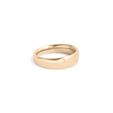 Side view of Ellipse Band 5mm in 14k Yellow Gold