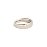 Side view of Ellipse Band 5mm in 18k White Gold