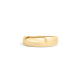Front view of Ellipse Band 5mm in 18k Yellow Gold