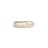 Front view of Ellipse Band 5mm in 18k White Gold