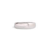Front view of Ellipse Band 5mm in Platinum