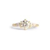Bosc Ring / Lab Round & Side Pear Diamonds by Goldpoint