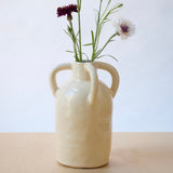 Organic Grecian Vase Small / Semi-Gloss Off White