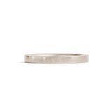 Flat Band 2mm / in White Gold