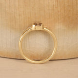 Lifestyle side view of Ash Ring Asscher Natural Diamond 0.42ct by Goldpoint Jewelry