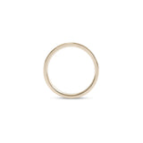 Side profile view of Flat Band 2mm Soft Curve / in 14k White Gold by Goldpoint Jewelry