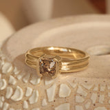 Lifestyle angled view of Franklin Ring Old Mine Natural Diamond 1.2ct by Goldpoint