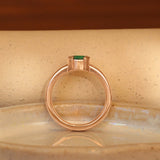 Franklin Ring Round Emerald 0.5ct