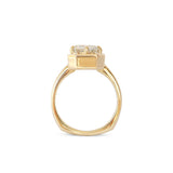Side profile view of Midheaven Asscher Cut Lab Diamond Ring / Asscher Cut Lab Diamond 1.5ct by 12th House