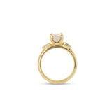 Side profile view of Wythe Ring Round Diamond 1.23ct by Goldpoint