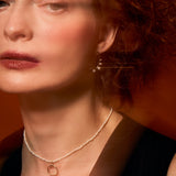 Amorphous Pearl Bead Earring