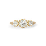 Front view of Grand Trio Milgrain Ring by Erin Cuff