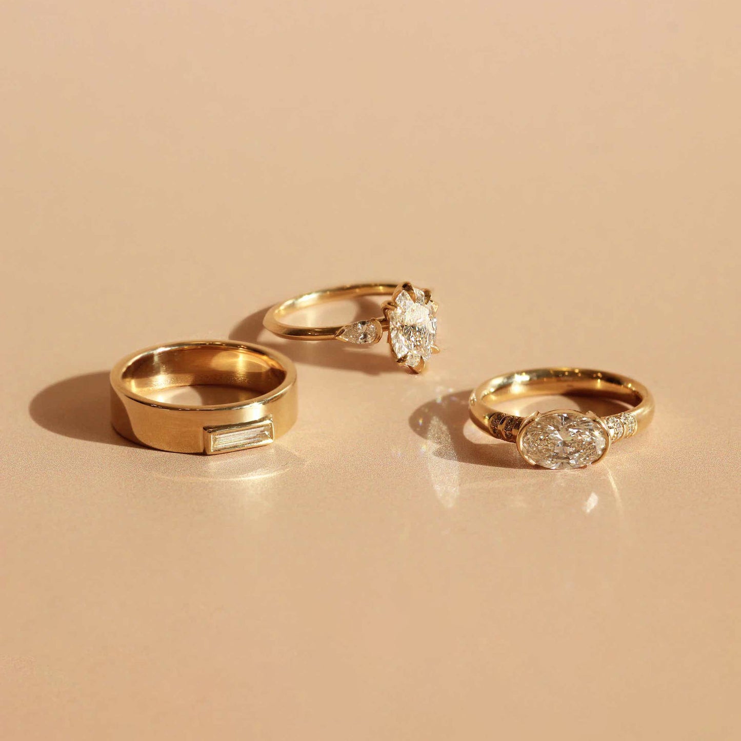 Horizon Band / Skinny Baguette Diamond