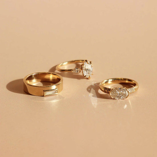 Horizon Band / Skinny Baguette Diamond