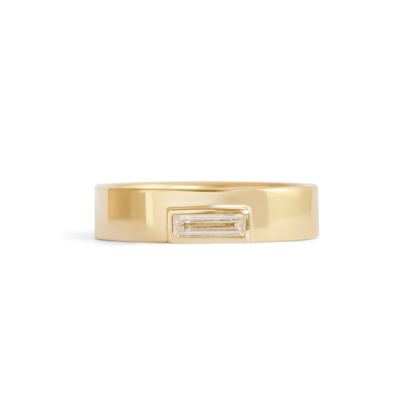 Front view of Kingsland Ring Baguette Lab Diamond 0.3ct by Goldpoint