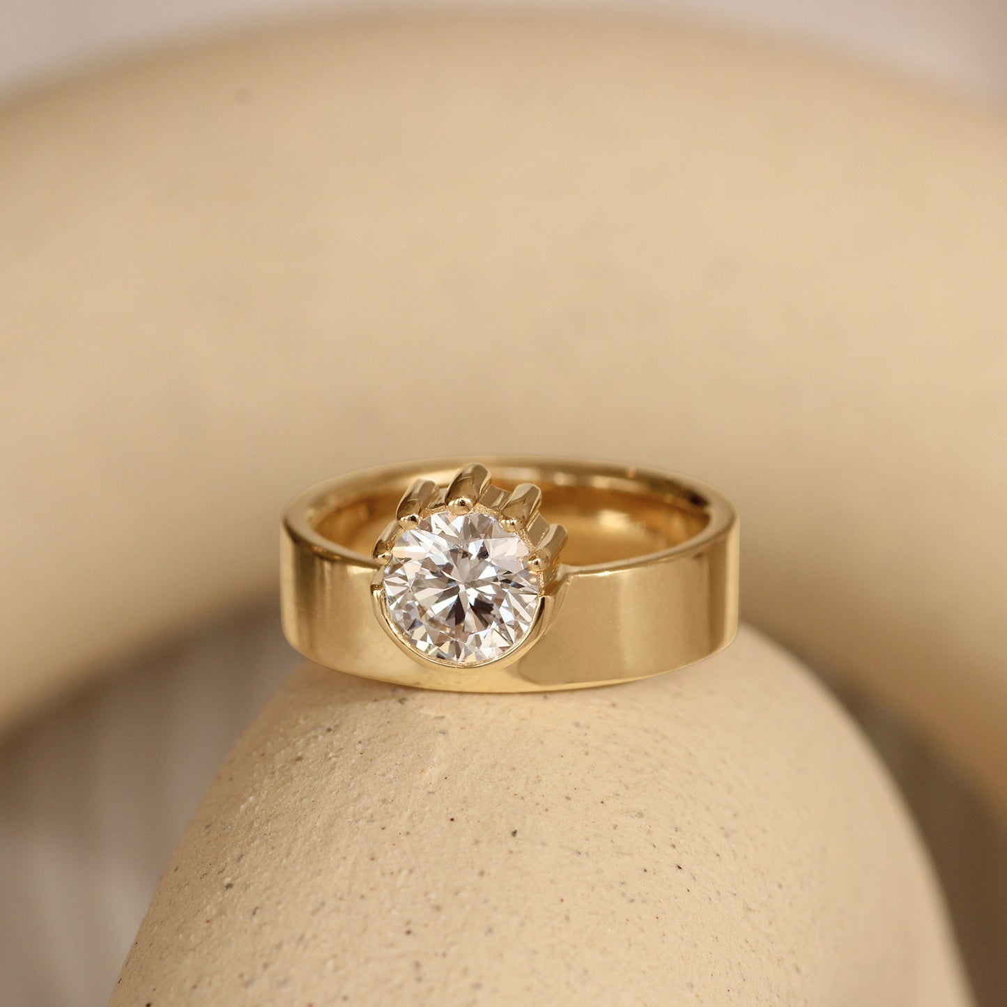 Varick Ring Round Lab Diamond 1ct