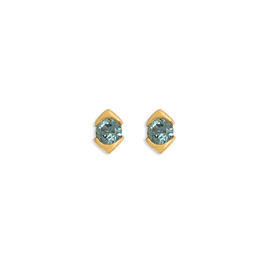 Horus Earring / Bicolor Sapphire by Goldpoint