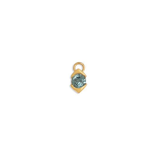Front view of Horus Charm / Bicolor Sapphire by Goldpoint