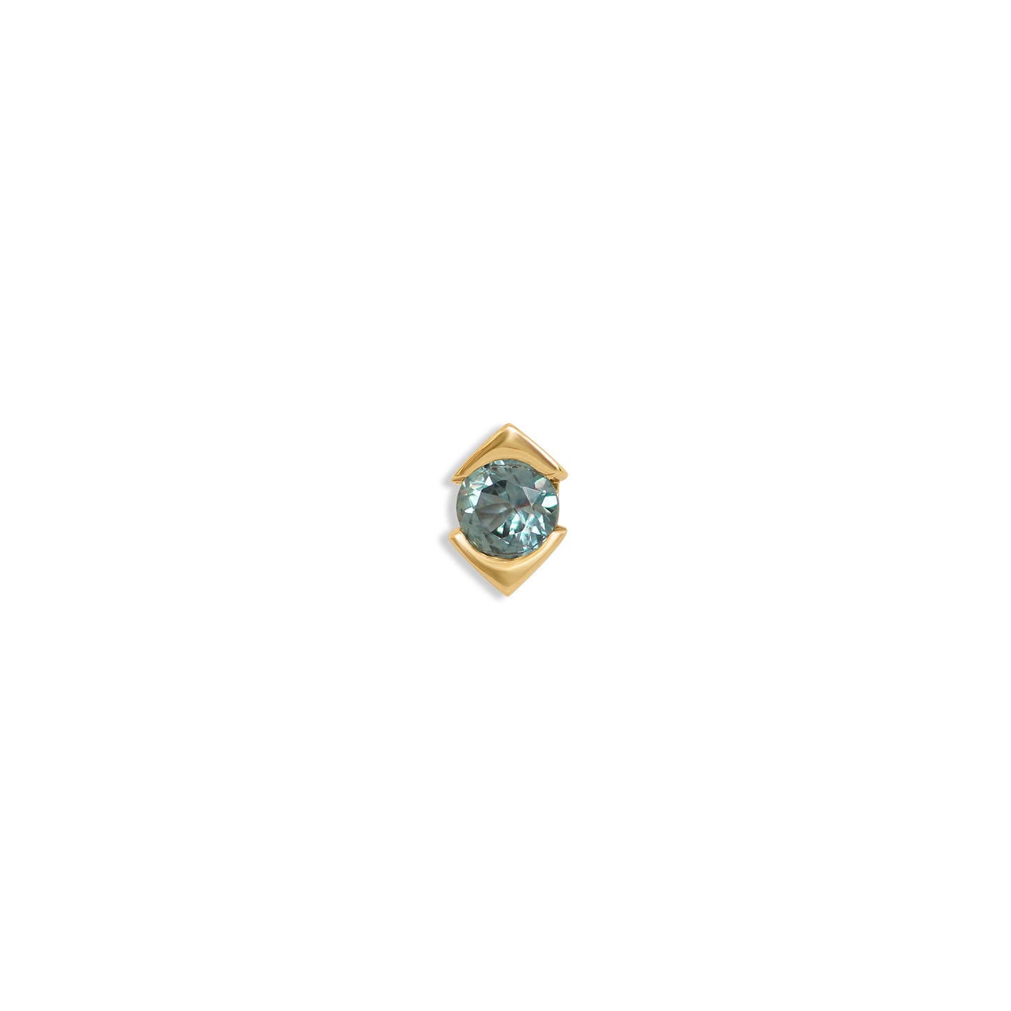 Horus Earring / Bicolor Sapphire by Goldpoint