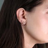 Amorphous Earring / Oval Longways by Goldpoint