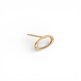 Amorphous Earring / Oval Sideways